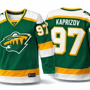 Minnesota Wild Kirill Kaprizov Fanatics Breakaway Jersey women’s Size XL NWT